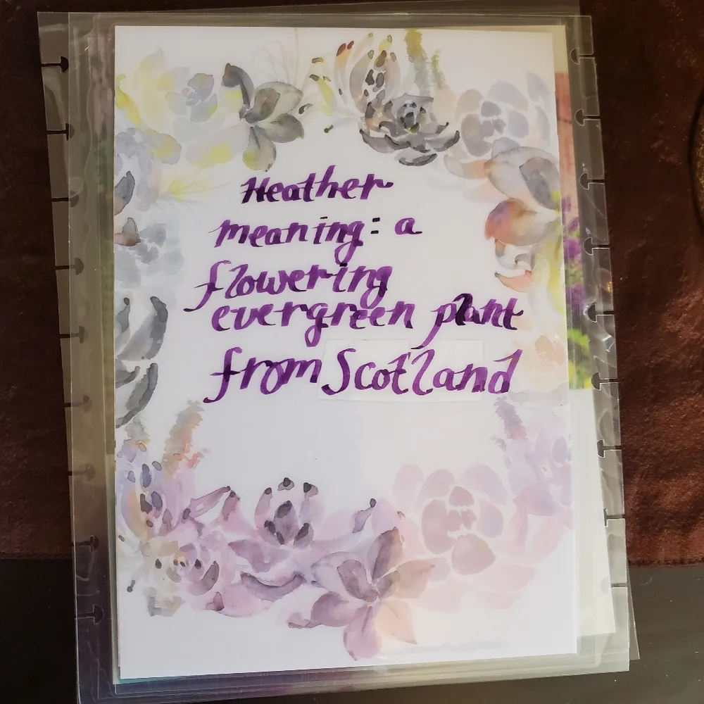 Homemade cover for your Classic size Disc Bound Planner Heather